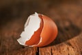 Abstract Egg Shell Cracked In Two Parts