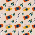 Abstract Egyptian style pattern for use in packaging or textiles