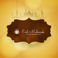 Abstract Eid Mubarak Beautiful religious background Royalty Free Stock Photo