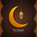 Abstract Eid Mubarak Beautiful religious background Royalty Free Stock Photo