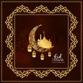 Abstract Eid Mubarak Islamic festival background