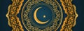 Abstract Eid Mubarak religious banner design Royalty Free Stock Photo