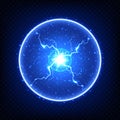 Abstract electric element, glowing ball lightning