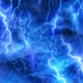 Abstract electric lightning blue wrinkles background