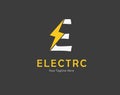 Abstract Electric logo Design. Abstract Electric logo Design. E Initial Logo design Monogram for business and company.E letter Royalty Free Stock Photo