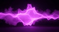 Abstract electric wave energy with glowing light and dynamic motion effect Royalty Free Stock Photo