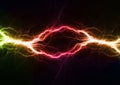 Abstract electrical lightning Royalty Free Stock Photo