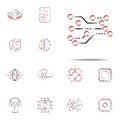 abstract electronics icon. Electronics icons universal set for web and mobile