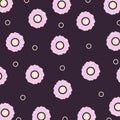 Abstract elegance and cute pattern with pink flowers