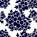 Abstract elegance seamless pattern with floral elements Royalty Free Stock Photo