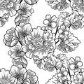 Abstract elegance seamless pattern with floral elements Royalty Free Stock Photo