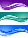 Abstract elegant colorful backgrounds set Royalty Free Stock Photo