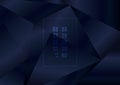 Abstract elegant dark blue glossy low polygon geometric background and texture Royalty Free Stock Photo