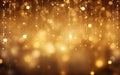 Abstract elegant gold glowing line with lighting effect sparkle background