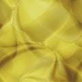 Abstract elegant oil yellow gradient bubble background. Transparent air rounded seamless pattern. Illustration