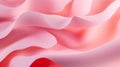 Abstract elegant paper texture in chaotic pink waves for creative design projects Royalty Free Stock Photo