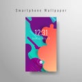 Abstract elegant smartphone wallpaper design