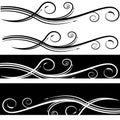 Abstract Elegant Swirl Background Set