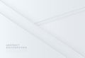 Abstract elegant white paper layers background. Modern luxury geometric shape vector element with shadow. Trendy simple graphic Royalty Free Stock Photo