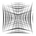 Abstract element with random overlapping lines. abstract distored lines Royalty Free Stock Photo