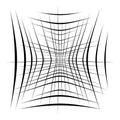 Abstract element with random overlapping lines. abstract distored lines Royalty Free Stock Photo