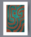 Abstract elements tortuous fantasy wall art print