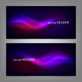 Abstract elements. Website header or banner set Royalty Free Stock Photo