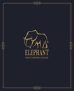 Abstract elephant icon