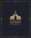 Abstract elephant icon Royalty Free Stock Photo