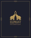 Abstract elephant icon