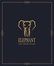 Abstract elephant icon Royalty Free Stock Photo