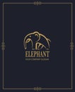 Abstract elephant icon Royalty Free Stock Photo