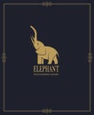 Abstract elephant icon