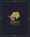 Abstract elephant icon