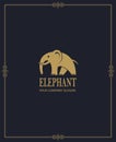 Abstract elephant icon Royalty Free Stock Photo