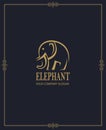 Abstract elephant icon Royalty Free Stock Photo