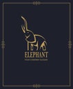Abstract elephant icon Royalty Free Stock Photo