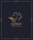 Abstract elephant icon Royalty Free Stock Photo