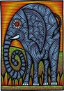 Abstract Elephant Illustration