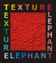 Abstract elephant skin texture