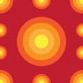 Abstract Ellipse Seamless Pattern Background Design Template, Maroon Orange Rounded Design Concept Royalty Free Stock Photo