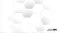 Abstract. Embossed Hexagon , honeycomb white Background