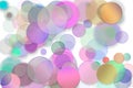 Abstract embossed & random circle, ellipse or bubble shape. Canvas, design, generative & floor. Royalty Free Stock Photo