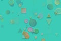 Pattern shape, background or texture for design. Abstract, canvas, stroke & surface. Royalty Free Stock Photo