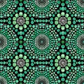 Abstract Emerald Green Mandala Pattern for Creative Design Royalty Free Stock Photo