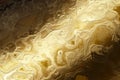 Abstract emotional art. Luxury gold metallic wall with wavy patterns, Golden liquid acrylic paints, abstract texture background Royalty Free Stock Photo