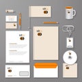 Abstract empty corporate identity template. Vector company style for brandbook and guideline