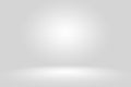 Abstract Empty Dark White Grey gradient with Black solid vignette lighting Studio wall and floor background well use as