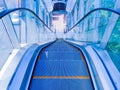 Abstract empty escalator Royalty Free Stock Photo