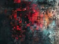 Abstract Encryption Shield Tapestry Background - Cyber Security Concept Art.